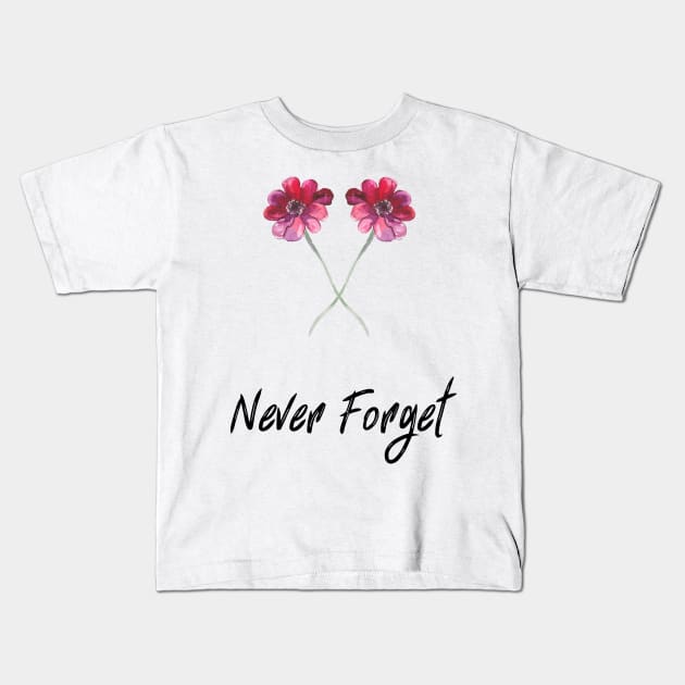 Never Forget Kids T-Shirt by iconking